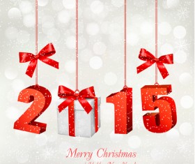 2015 christmas with new year pendant creative background 02