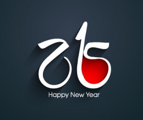 2015 happy new year dark background vector 01