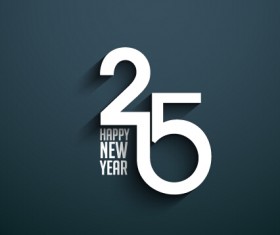 2015 happy new year dark background vector 02