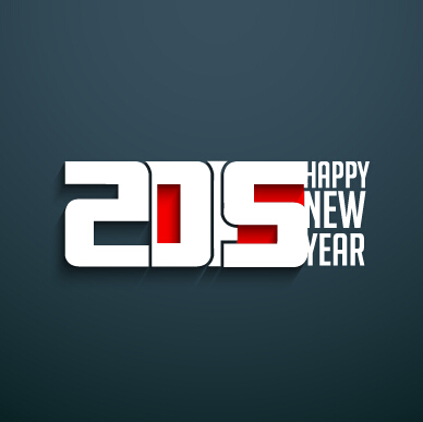 2015 happy new year dark background vector 03