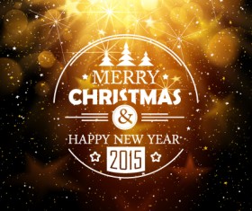 2015 new year and christmas dream background vector 02