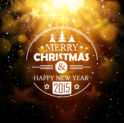 2015 new year and christmas dream background vector 02