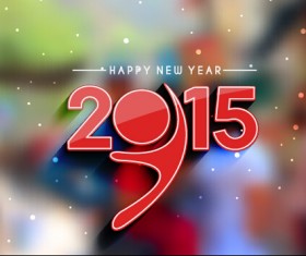 2015 new year blurs backgrounds vector set 04