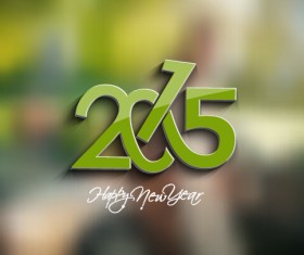 2015 new year blurs backgrounds vector set 05