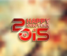 2015 new year blurs backgrounds vector set 07