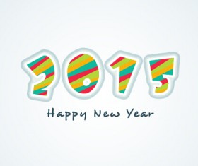 2015 new year theme vector material 02