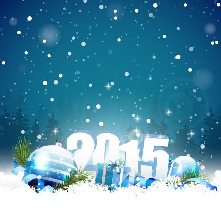 2015 winter christmas vector backgrounds 02