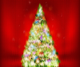 Beautiful Christmas tree 2015 background vector 04
