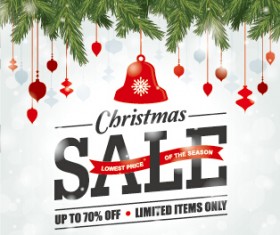 Big sale christmas creative background vector 04