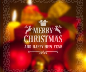 Blurred 2015 christmas and new year backgraound art 01