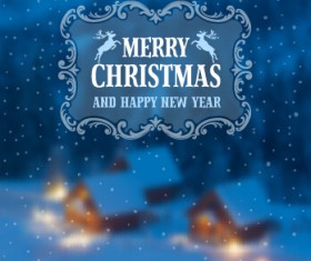 Blurred 2015 christmas and new year backgraound art 02