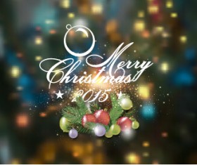Blurred 2015 christmas background graphics vector