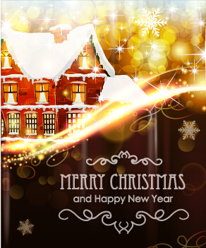 Brown style 2015 christmas and new year background 02