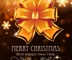 Brown style 2015 christmas and new year background 03