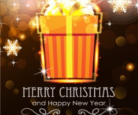Brown style 2015 christmas and new year background 04