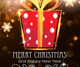 Brown style 2015 christmas and new year background 05