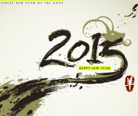 Chinese style 2015 new year vecor 02
