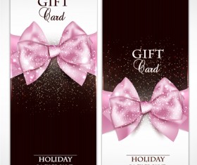 Christmas and new year gift cards ornate vector 05