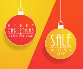 Christmas ball discount vector background art