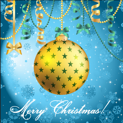 Christmas balls with confetti 2015 new year background vector 01