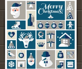 Christmas creative illustration vector set