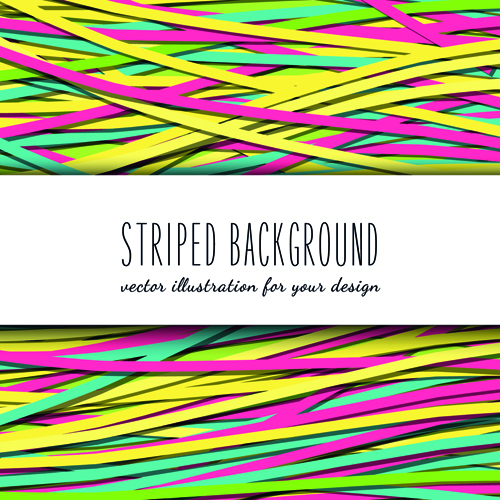 Colored striped background vector graphics