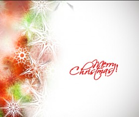 Colorful snowflake christmas background vector material