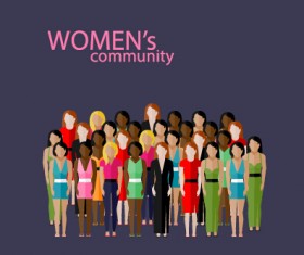 Community people vector template design 01