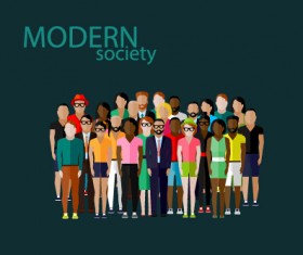 Community people vector template design 03
