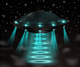 Concept UFO design elements background 03