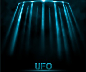Concept UFO design elements background 04