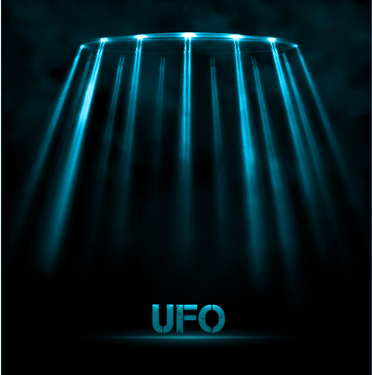 Concept UFO design elements background 04