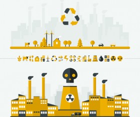 Concept ecology and environment business template vector 01