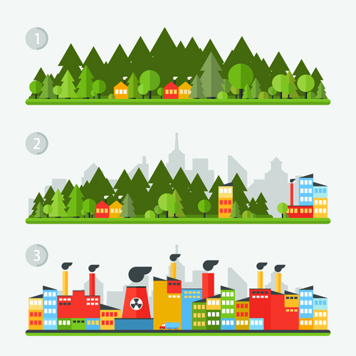 Concept ecology and environment business template vector 04