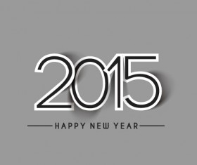 Creative 2015 new year background material set 01