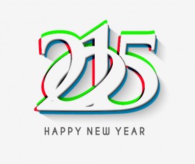 Creative 2015 new year background material set 03