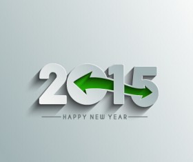 Creative 2015 new year background material set 04