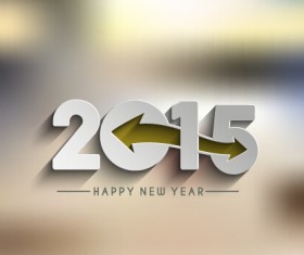 Creative 2015 new year background material set 06