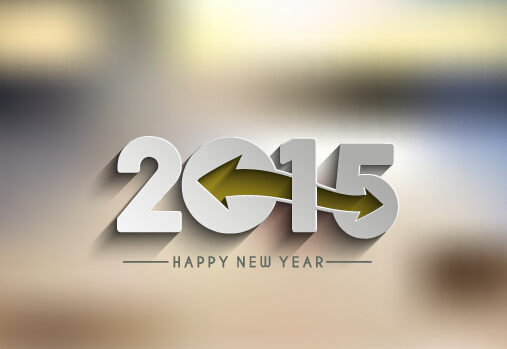 Creative 2015 new year background material set 06