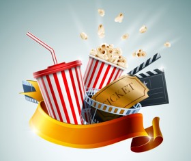 Creative cinema elements backgrounds vector material 02