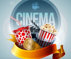 Creative cinema elements backgrounds vector material 04