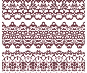 Decorative pattern retro seamless borders 05 vector set