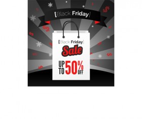 Discount black friday poster vector 01