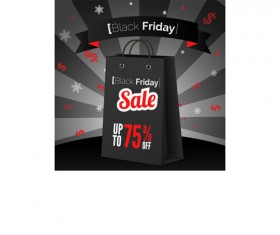Discount black friday poster vector 02