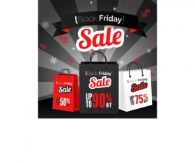 Discount black friday poster vector 03