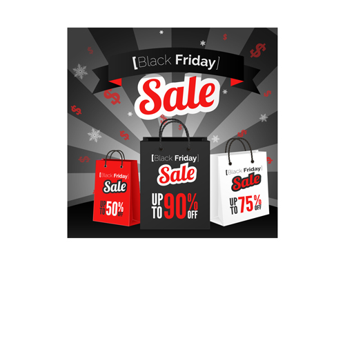 Discount black friday poster vector 03