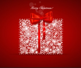 Elegant red background 2015 christmas creative vector 01