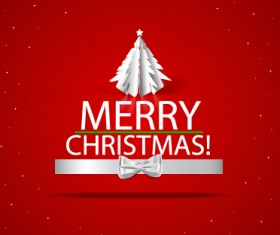 Elegant red background 2015 christmas creative vector 04