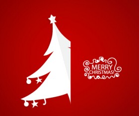 Elegant red background 2015 christmas creative vector 05