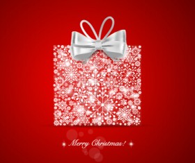 Elegant red background 2015 christmas creative vector 08